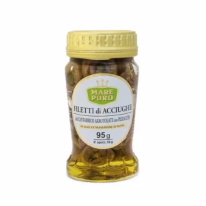 Fillets Of Anchovies From The Cantabrian Sea With Pistachios In Extra Virgin Olive Oil 95 grams - TONNOMAREMIO