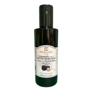 Gourmet Extra Virgin Olive Oil Flavored with Prized Black Truffle