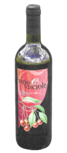 Sour cherry wine 750ml Centopercento Line - morelloAustera